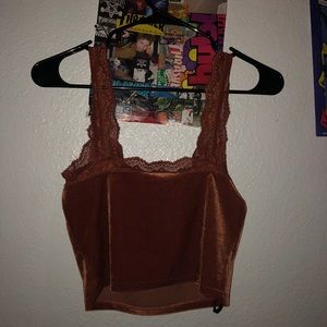 velvet crop top